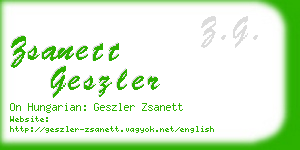 zsanett geszler business card